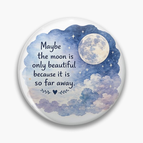Item preview, Moon Distance Quote designed and sold by Candlelit Catastrophes.