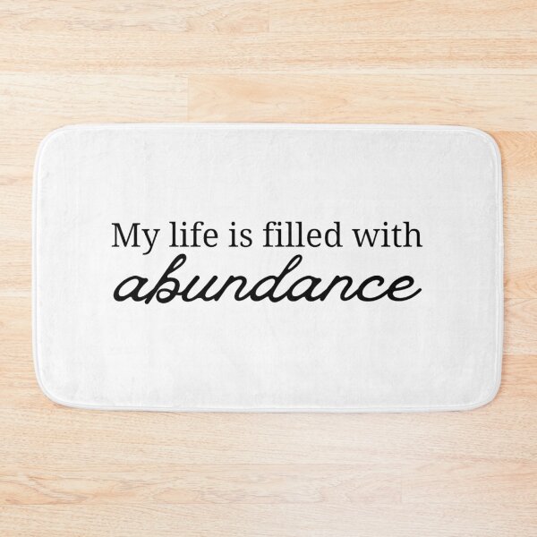 Item preview, My life is filled with abundance | Affirmation designed and sold by SunnySideNotes.
