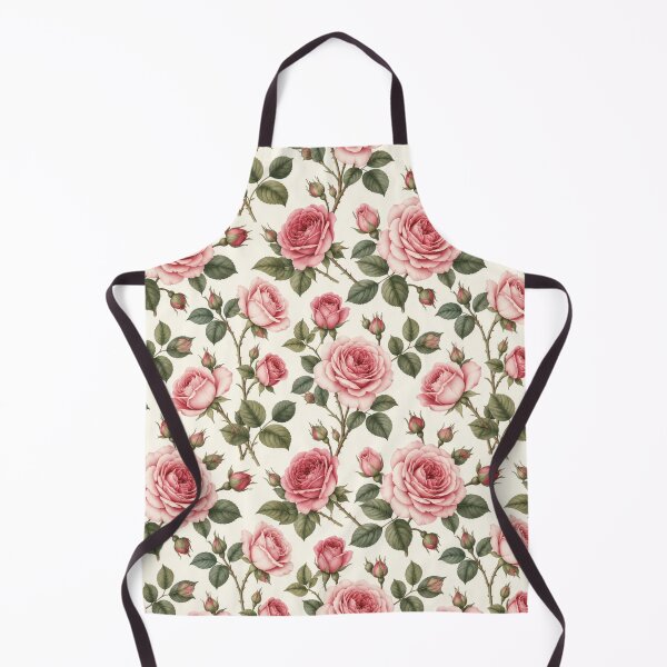 Item preview, Vintage Pink Rose Botanical Seamless Pattern | Romantic Floral Cottagecore Design designed and sold by DoneAndDusted.