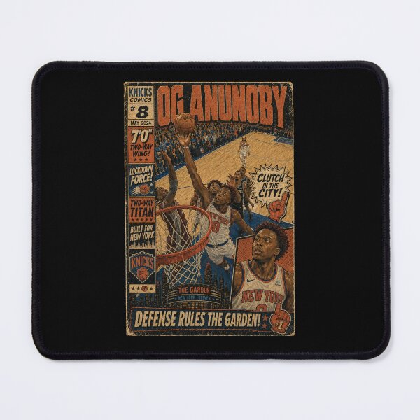 Item preview, OG Anunoby Retro Comic Basketball designed and sold by RebeltouilleArt.