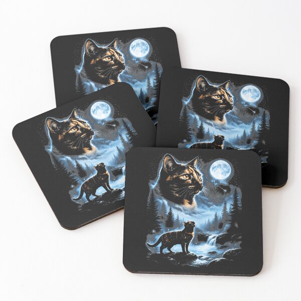 Item preview, Tortoiseshell Cat Howling At Moon Celestial Parody designed and sold by ripgoatclothing.