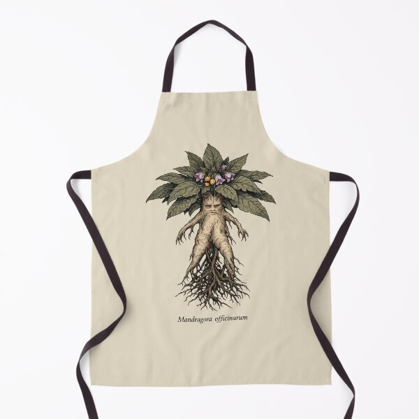 Item preview, Mandragora Officinarum Mandrake — Vintage Poison Garden Botanical Dark Academia Witchy Folklore designed and sold by Planthem.