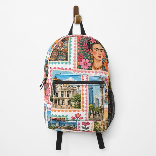 Item preview, Mexico City Stamp Art CDMX Travel Souvenir designed and sold by Nzgiftsandmore.