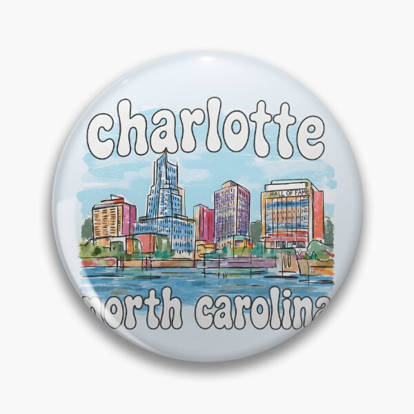 Item preview, Charlotte North Carolina Cute Skyline Pastel City designed and sold by HowToCanadian.