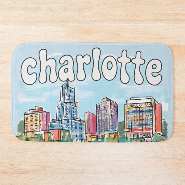 Item preview, Charlotte North Carolina Cute Skyline Pastel City designed and sold by HowToCanadian.