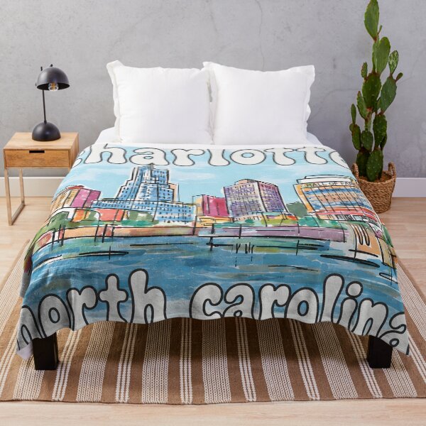Item preview, Charlotte North Carolina Cute Skyline Pastel City designed and sold by HowToCanadian.