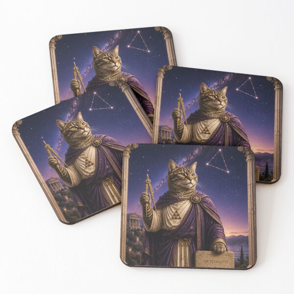 Item preview, Dreamscape Pythagoras An Imagined Life of a Sleeping Gray Cat designed and sold by Mindworx21.