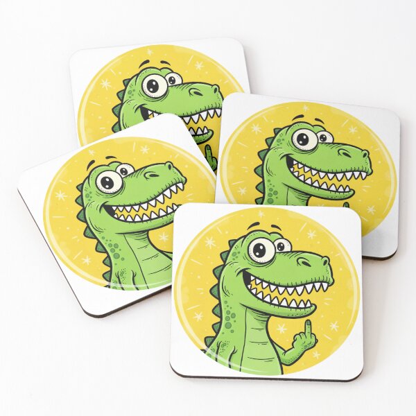 Item preview, Funny Dinosaur Middle Finger | Sarcastic T-Rex Cartoon designed and sold by HolaJosephina.