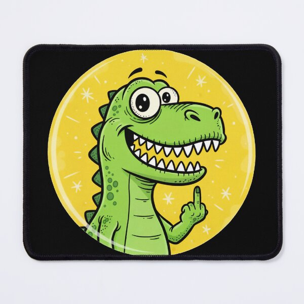 Item preview, Funny Dinosaur Middle Finger | Sarcastic T-Rex Cartoon designed and sold by HolaJosephina.