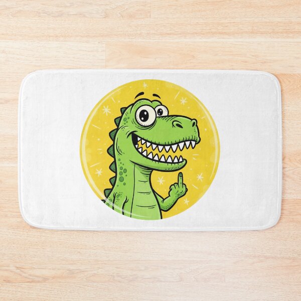Item preview, Funny Dinosaur Middle Finger | Sarcastic T-Rex Cartoon designed and sold by HolaJosephina.