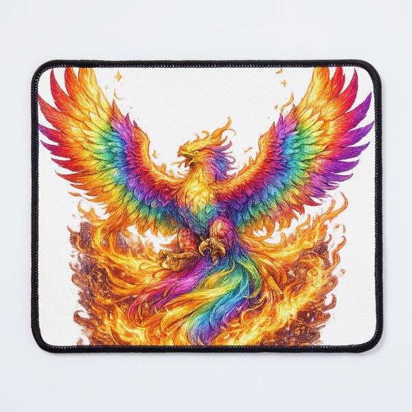Item preview, Rainbow Phoenix Pride Art Sticker | LGBTQ Phoenix Rising Design | Queer Empowerment Gift designed and sold by ArtByTripti.