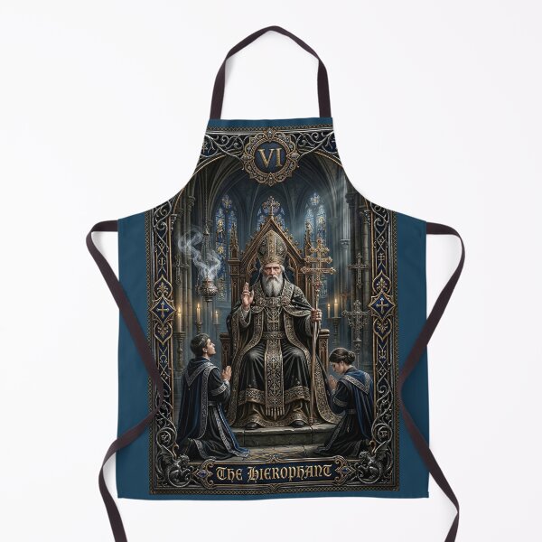 Item preview, The Hierophant from Dark Medieval Major Arcana gothic tarot designed and sold by Studio77-Gothic.
