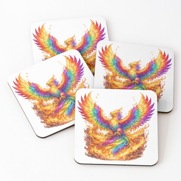 Item preview, Rainbow Phoenix Pride Art Sticker | LGBTQ Phoenix Rising Design | Queer Empowerment Gift designed and sold by ArtByTripti.