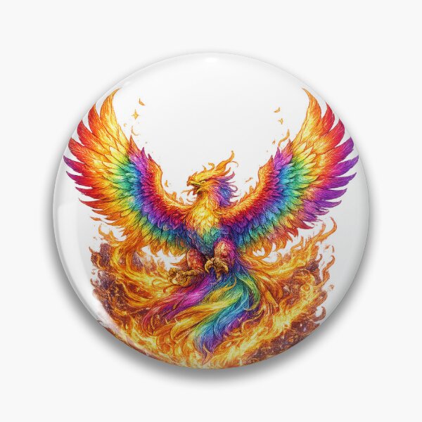 Item preview, Rainbow Phoenix Pride Art Sticker | LGBTQ Phoenix Rising Design | Queer Empowerment Gift designed and sold by ArtByTripti.