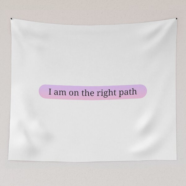 Item preview, I am on the right path | Affirmation designed and sold by SunnySideNotes.