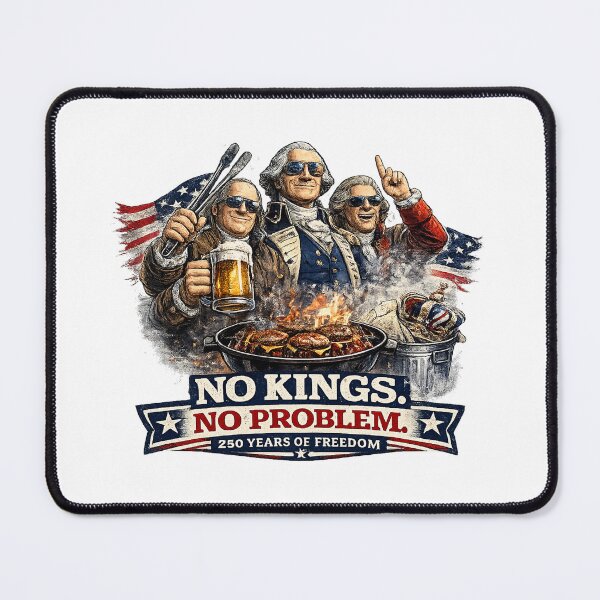 Item preview, No Kings. No Problem. | 250 Years of Freedom Funny Patriotic Shirt designed and sold by LegacyForge.