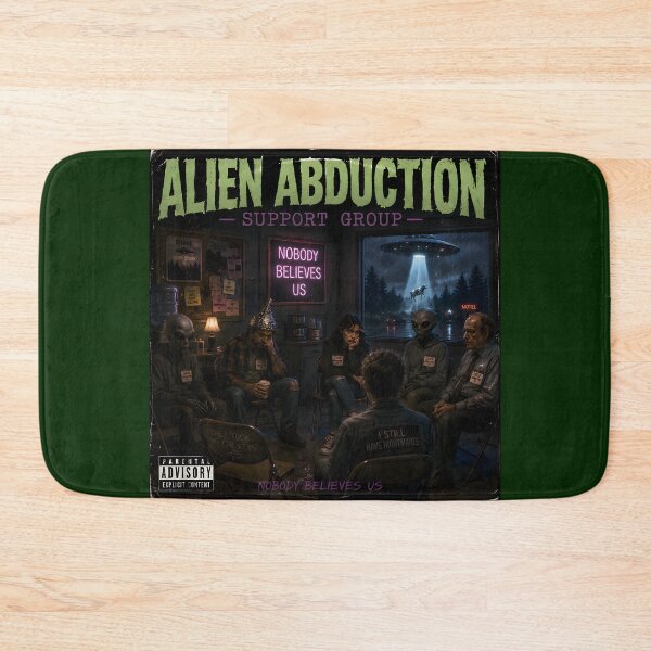 Item preview, Alien Abduction Support Group: Nobody Believes Us Falbum | Synthwave Fake Album Cover designed and sold by RockyLambda.