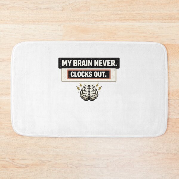 Item preview, My Brain Never Clocks Out Funny Security Mug designed and sold by TheOffDutyShop.
