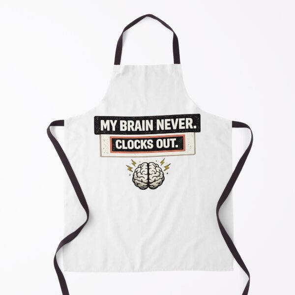Item preview, My Brain Never Clocks Out Funny Security Mug designed and sold by TheOffDutyShop.