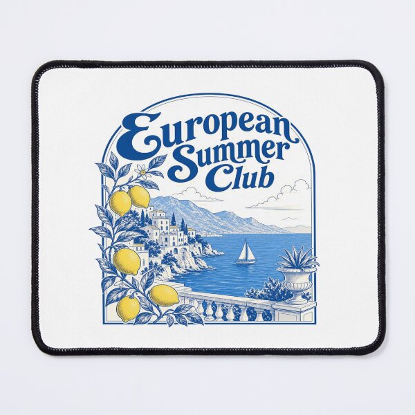 Item preview, European Summer Club Coastal Art Print – Mediterranean Travel Aesthetic Wall Decor for Summer Lovers designed and sold by Bright Nest Studio.