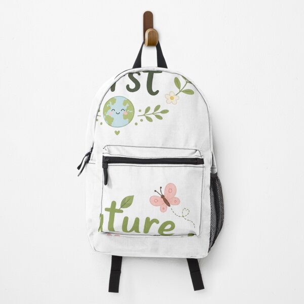 Item preview, Nature First Cute Eco Earth Design | Kawaii Environmental Quote T-Shirt Sticker Gift designed and sold by Sanika arts .