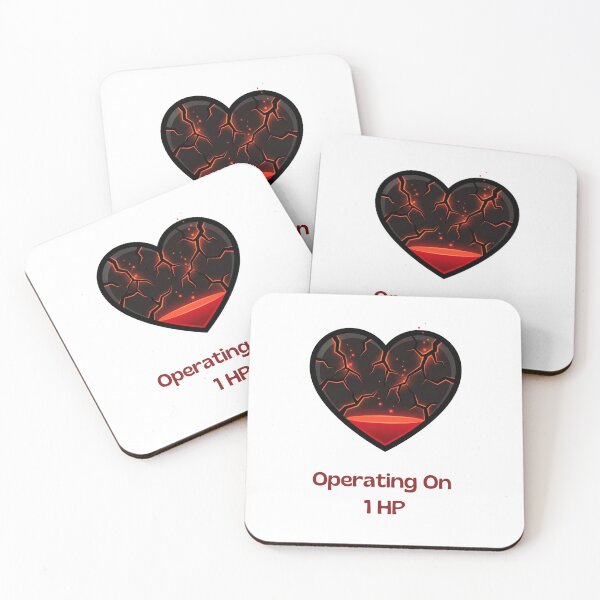 Item preview, Operating On 1 HP Funny Gamer Low Health Heart designed and sold by SW Shop.