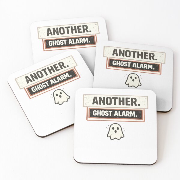 Item preview, Another Ghost Alarm Funny Security Shirt designed and sold by TheOffDutyShop.