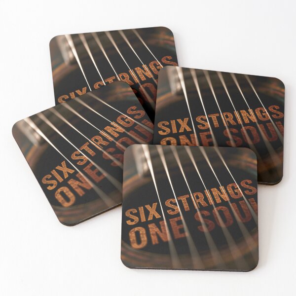 Item preview,  Six Strings One Soul Guitar Print designed and sold by CosmicRockArt.