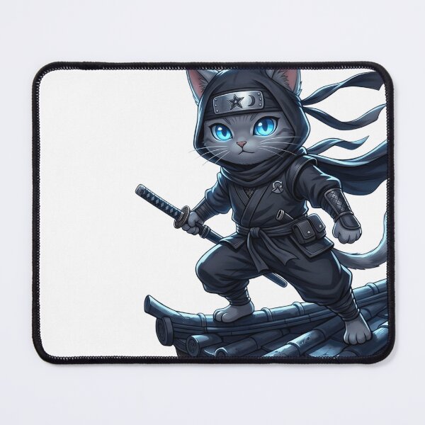 Item preview, Anime Ninja Cat Shadow Warrior Cute Otaku T-Shirt designed and sold by krishna-artdesigns.