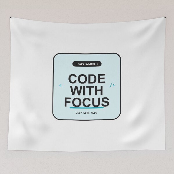 Item preview, Code With Focus Minimal Design designed and sold by Mohammed-Aydan.