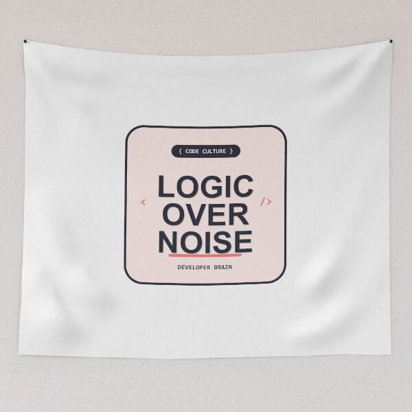 Item preview, Logic Over Noise Minimal Design designed and sold by Mohammed-Aydan.