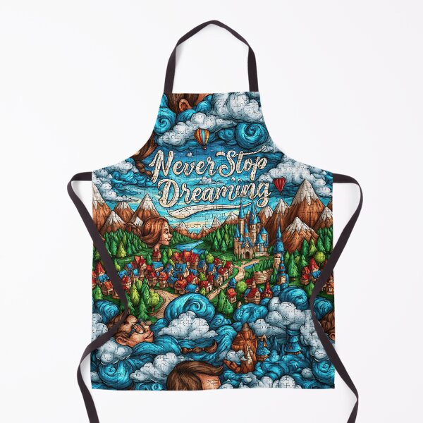 Item preview, Swirling Clouds and Hot Air Balloons Never Stop Dreaming designed and sold by Piotrek0001.