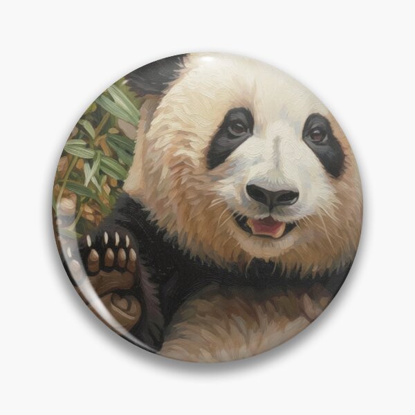 Item preview, Cute Panda Oil Painting designed and sold by Kirrindy Designs.