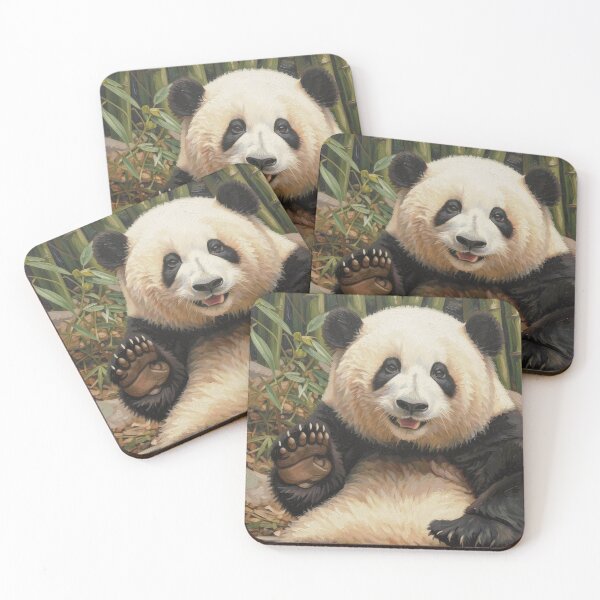 Item preview, Cute Panda Oil Painting designed and sold by Kirrindy Designs.