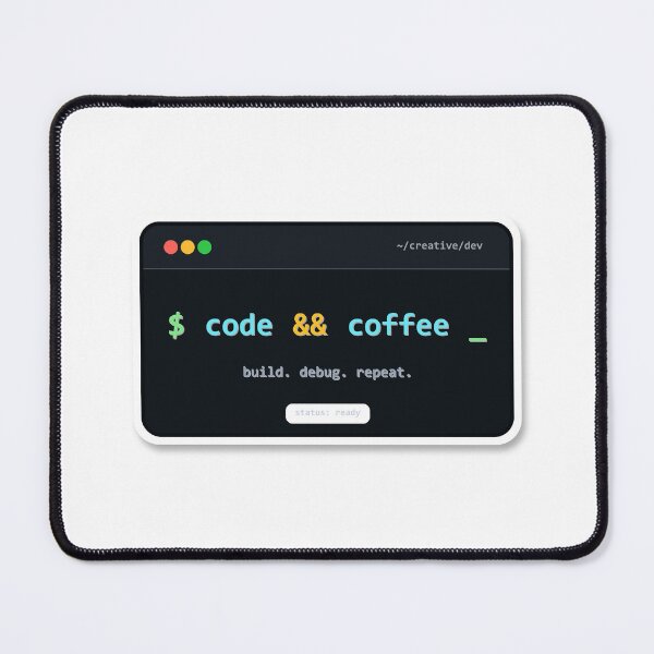 Item preview, Code And Coffee Terminal Design designed and sold by Mohammed-Aydan.