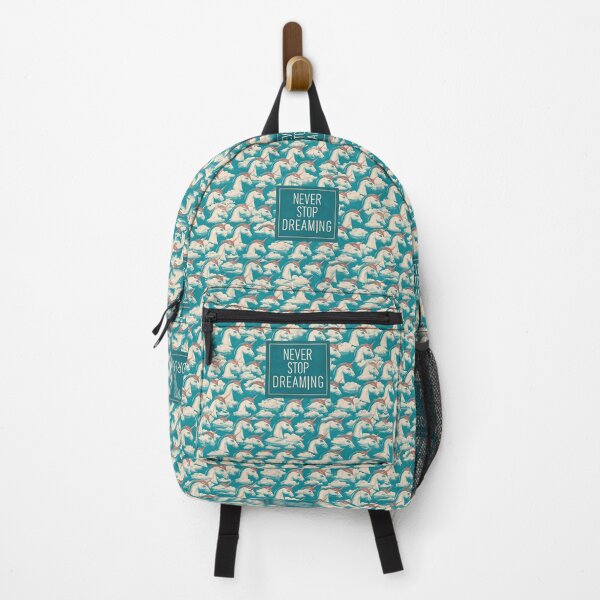 Item preview, Pastel Teal Unicorn Pattern Never Stop Dreaming designed and sold by Piotrek0001.