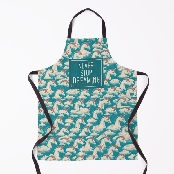 Item preview, Pastel Teal Unicorn Pattern Never Stop Dreaming designed and sold by Piotrek0001.