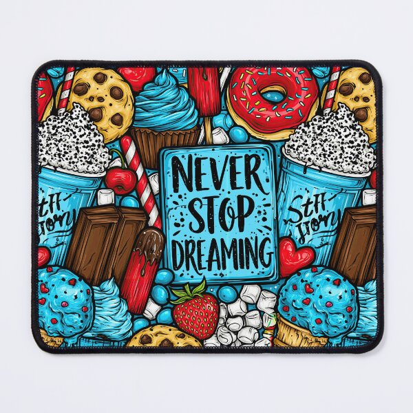 Item preview, Chocolate and Sweets Collage Dark Never Stop Dreaming designed and sold by Piotrek0001.