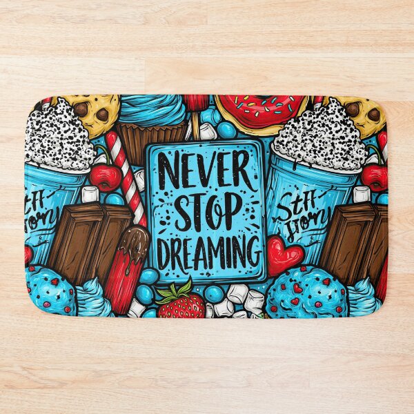 Item preview, Chocolate and Sweets Collage Dark Never Stop Dreaming designed and sold by Piotrek0001.