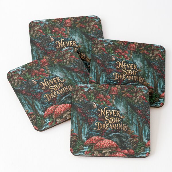 Item preview, Enchanted Forest and Glowing Mushrooms Never Stop Dreaming designed and sold by Piotrek0001.