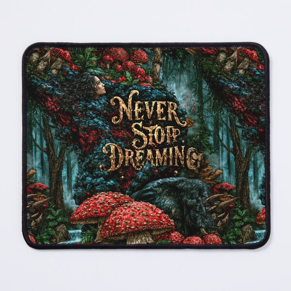 Item preview, Enchanted Forest and Glowing Mushrooms Never Stop Dreaming designed and sold by Piotrek0001.