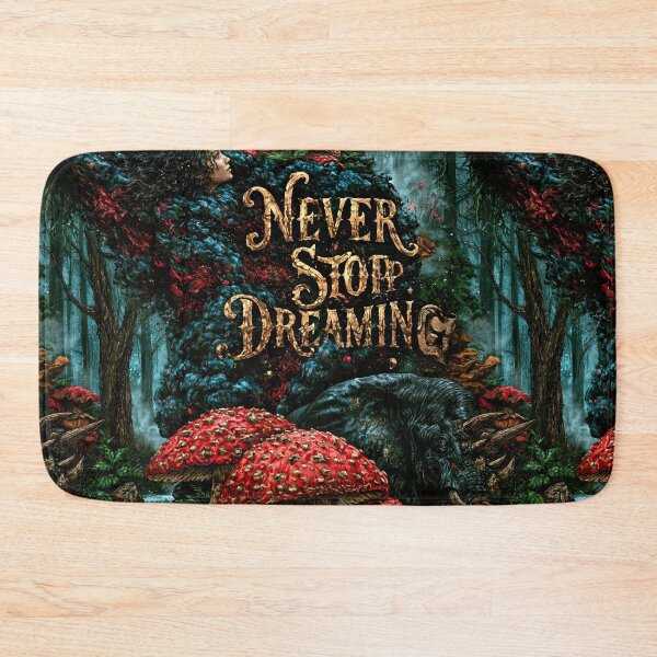 Item preview, Enchanted Forest and Glowing Mushrooms Never Stop Dreaming designed and sold by Piotrek0001.