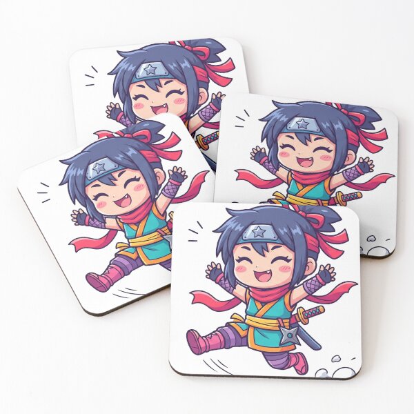 Item preview, Cute Chibi Ninja Funny Anime Cartoon T-Shirt designed and sold by krishna-artdesigns.