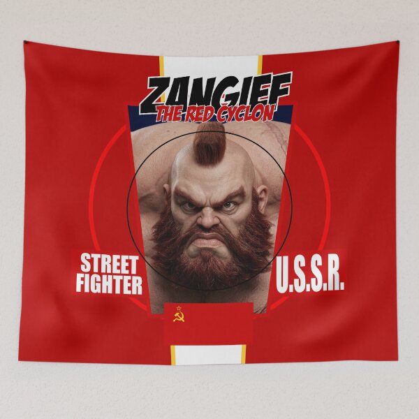 Item preview, ZANGIEF, THE RED CYCLONE - STREET FIGHTER - ARCADE GAME designed and sold by CuPensky.