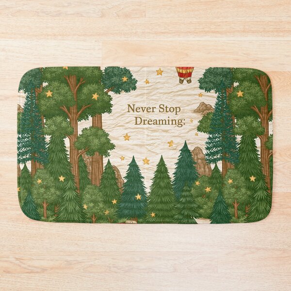 Item preview, Magical Treehouse in Green Forest Never Stop Dreaming designed and sold by Piotrek0001.