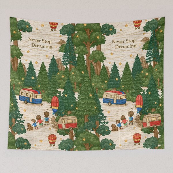 Item preview, Magical Treehouse in Green Forest Never Stop Dreaming designed and sold by Piotrek0001.