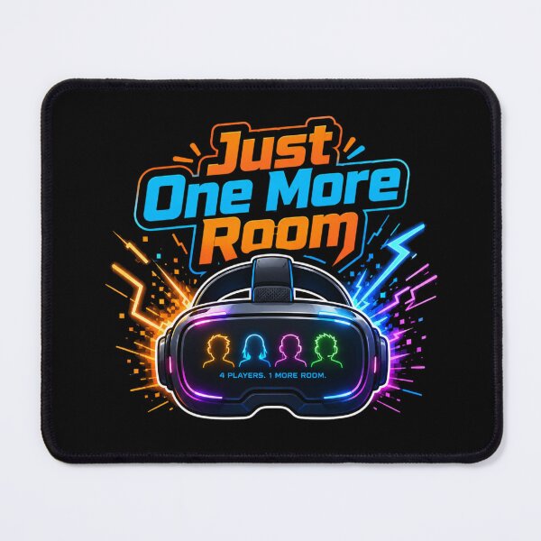 Item preview, Just One More Room VR Gaming Sticker | Virtual Reality Multiplayer Gamer Design . designed and sold by TrendForge.