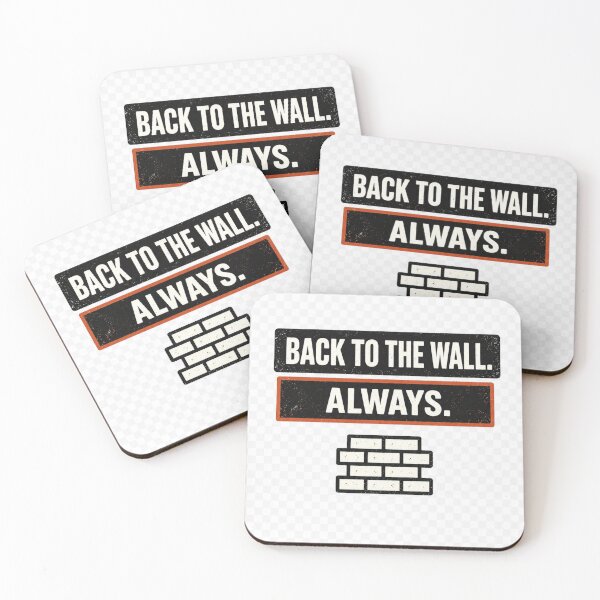 Item preview, Back To The Wall Always Funny Security Shirt designed and sold by TheOffDutyShop.