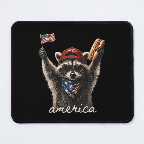 Item preview, America Meme Raccoon Hot Dog 250 Years 1776 2026 4Th Of July designed and sold by ripgoatclothing.