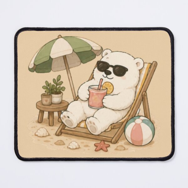 Item preview, Summer Chill Polar Bear designed and sold by MellowMunchkins.